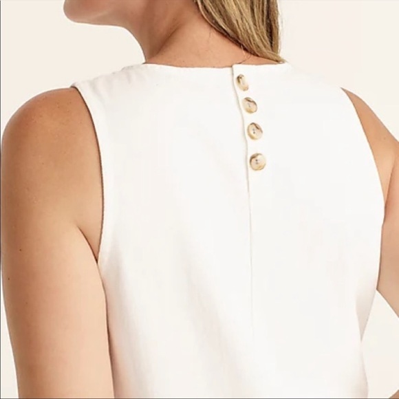 J. Crew Denim shift dress in white size 12 - Picture 5 of 12